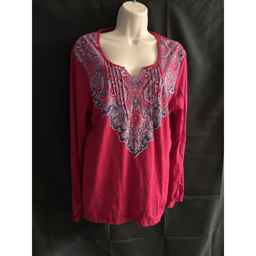 New Large Faded Glory Long Sleeve Medley Top #1518*8